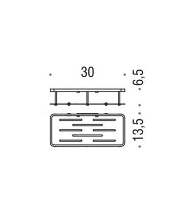 Shower-bathtub grid mixer colombo dockable rectangular b9640 chrome.