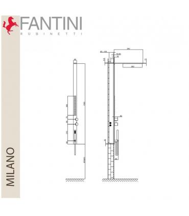 Parte esterna colonna doccia, Fantini Milanoslim art.H001