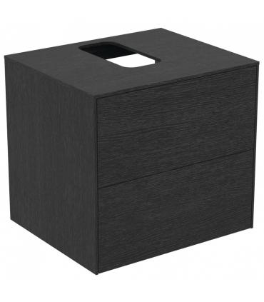 Ideal Standard 2-drawer wood veneer vanity unit Conca