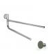 Swivel double towel rail INDA One 37x4,5x13 chrome A2415B