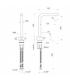 Mixer hight for washbasin Fantini series af/21 art.A006WF