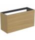 Slim veneered cabinet without top for Ideal Standard Conca washbasin