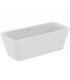 Freestanding bathtub Ideal Standard Tonic 2 art.K8725V1 in acrylic white matt finish 180x80. The tank is equipped with drain col