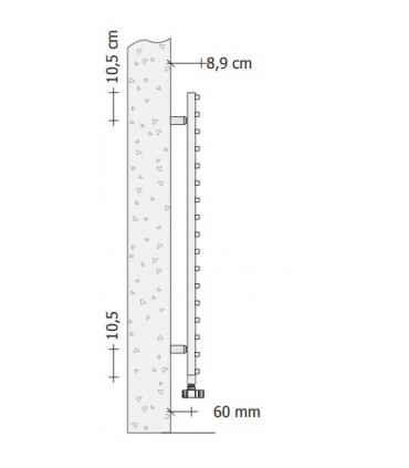 Sèche-serviettes à eau série Tubes Smart