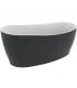 Ideal Standard freestanding bathtub Around series art.K8715 in acrylic with black and white finish on the outside. Size 180x85 c