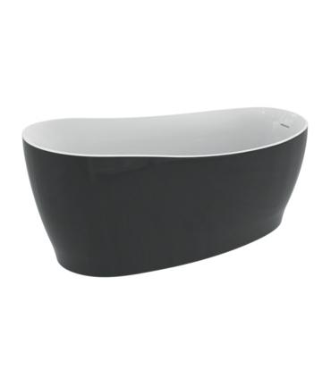 Ideal Standard freestanding bathtub Around series art.K8715 in acrylic with black and white finish on the outside. Size 180x85 c