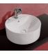 Lavabo da appoggio con piano rubinetteria Flaminia Twin TW42A