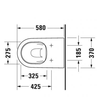 Wc a pavimento Rimless Duravit serie D-Neo 200309