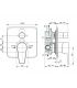 Ideal Standard double outlet shower mixer Cerafine D A7189