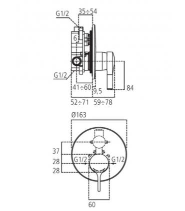 Miscelatore doccia 1 uscita Ideal Standard Melange A6661