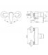 Ideal Standard external shower mixer Cerafine D BC493