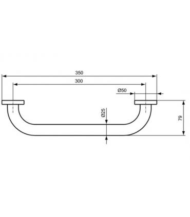 Maniglione di sicurezza vasca Ideal Standard IOM A9126