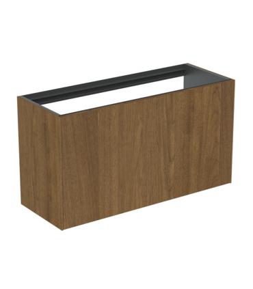 Meuble mince plaqué sans plan pour lavabo Ideal Standard Conca