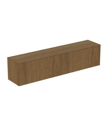 4-drawer veneered cabinet and Ideal Standard Conca top