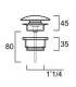 Shut rapid or free flow drain Simas PLCE