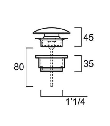 Shut rapid or free flow drain Simas PLCE