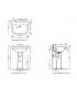 Lavabo sospeso monoforo Ceramica Flaminia serie Efi