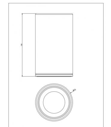 Verre sur pied Gessi série GESSI316 art.54732 noir