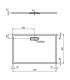 Ideal Standard Ultraflat New rectangular shower tray