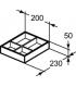 Diviseur de tiroir en bois massif Ideal Standard Conca