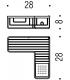 Griglia vasca/doccia colombo porta oggetti b9614 cromo.