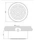 Ceiling shower head Gessi Segni series art. 33035 round