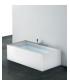 Baignoire  Sensual en matiere Corian blanc opaque sans robinet