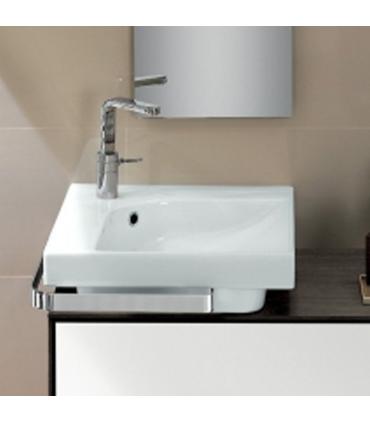 Lavabo d'support 50 cm droit monotrou collection Grandbord