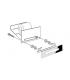 Built in paper holder collection Hotellerie Inda 3x16 cm chrome