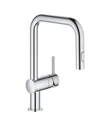 Kitchen mixer with shower. Grohe pull-out series Minta art.32322002