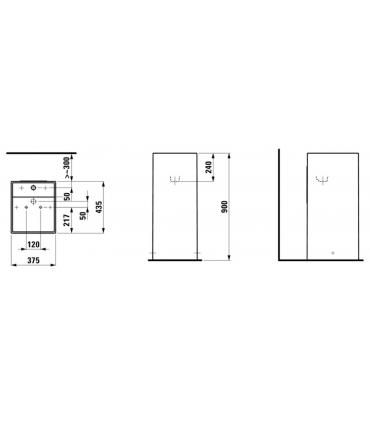 Kartell by Laufen single hole freestanding washbasin