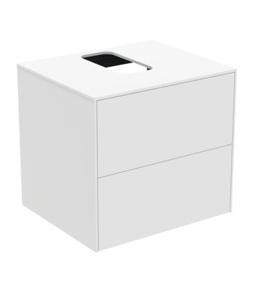 Mobile per lavabo in MDF a due cassetti Ideal Standard Conca