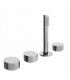 Taps for bath edges Fantini collection af/21 with hand shower