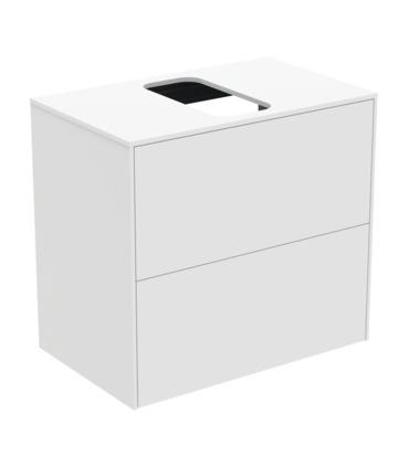 Mobile slim laccato 2 cassetti per lavabo Ideal Standard Conca