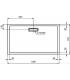 Ideal Standard Ultraflat New rectangular shower tray