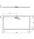 Ideal Standard Ultraflat New rectangular shower tray