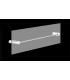 Linear towel holder Gessi Rilievo collection for glass