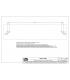 Linear towel holder Gessi Rilievo collection for glass
