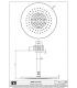 Ceiling shower head Gessi Intreccio collection art. 54152