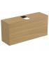 Slim veneered cabinet for Ideal Standard washbasin, Conca series