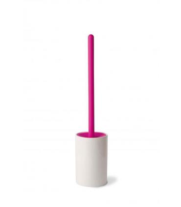 Toilet brush holder, Lineabeta, collection Baston, model 5024, ceramic e silicone