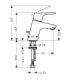 Miscelatore monoforo coolstart per lavabo Hansgrohe serie focus art.31