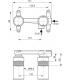 Corpo incasso per miscelatore lavabo Ideal Standard A1313NU