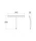 Glass wiper, Lineabeta, collection Linea shower, model 53228, silicone