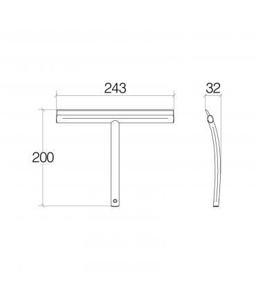 Glass wiper, Lineabeta, collection Linea shower, model 53228, silicone