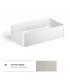 Countertop washbasin, Lineabeta, collection Qurelo, model 53703, without drain, ceramic, white