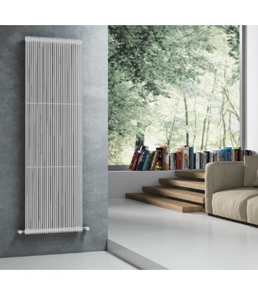 Radiatore verticale Arpa12 allacciamento 01, bianco H 220 cm