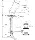 Miscelatore lavabo a risparmio idrico Ideal Standard Ceramix blu A5653