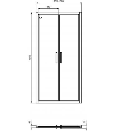 Porta a saloon Ideal Standard serie Connect 2 /S