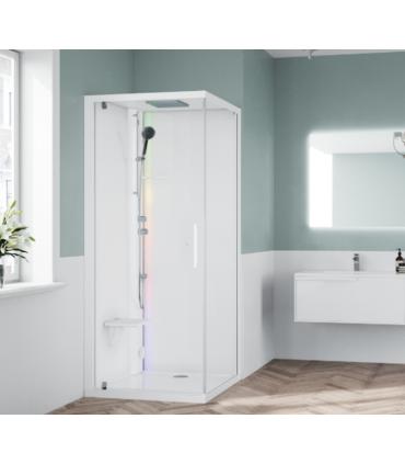 Multifunction shower enclosure with basic Novellini Glax 1 2.0 G + F SX